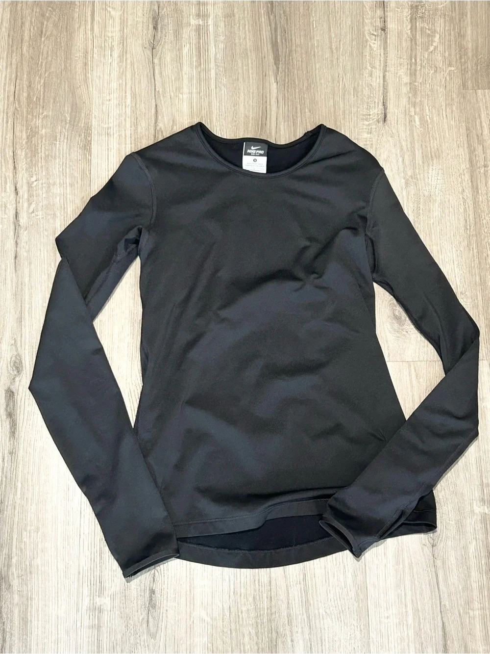 ❥𝖭𝖨𝖪𝖤: Women’s Long-Sleeve Pro Dri-Fit Top - Black